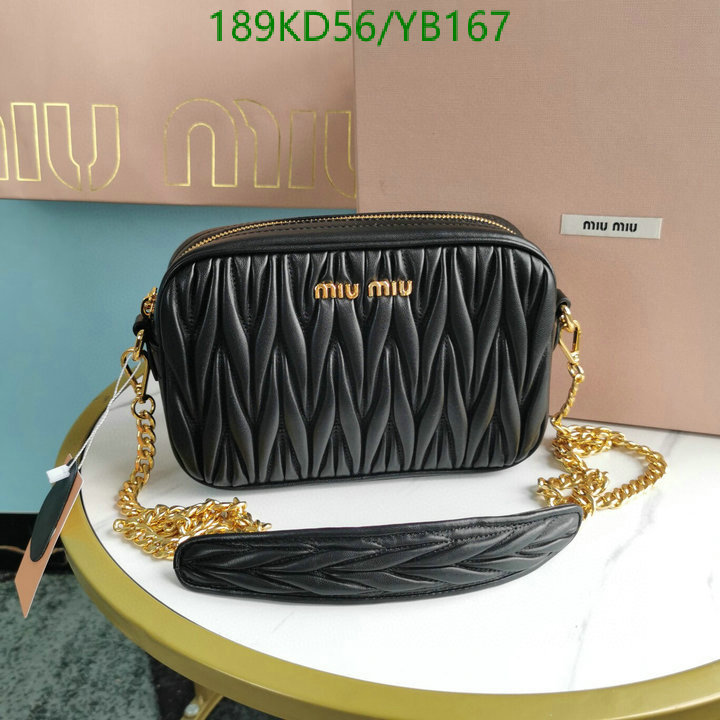 Miu Miu Bag-(Mirror)-Diagonal-,Code: YB167,$: 189USD