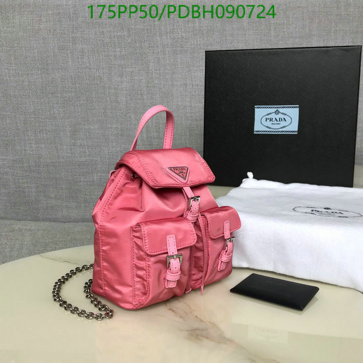 Prada Bag-(Mirror)-Backpack-,Code:PDBH090724,$:175USD