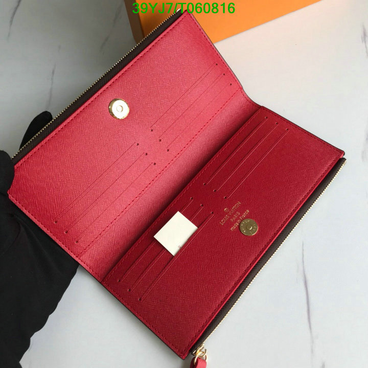 LV Bags-(4A)-Wallet-,Code: T060816,$: 39USD