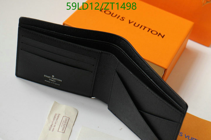 LV Bags-(Mirror)-Wallet-,Code: ZT1498,$: 59USD