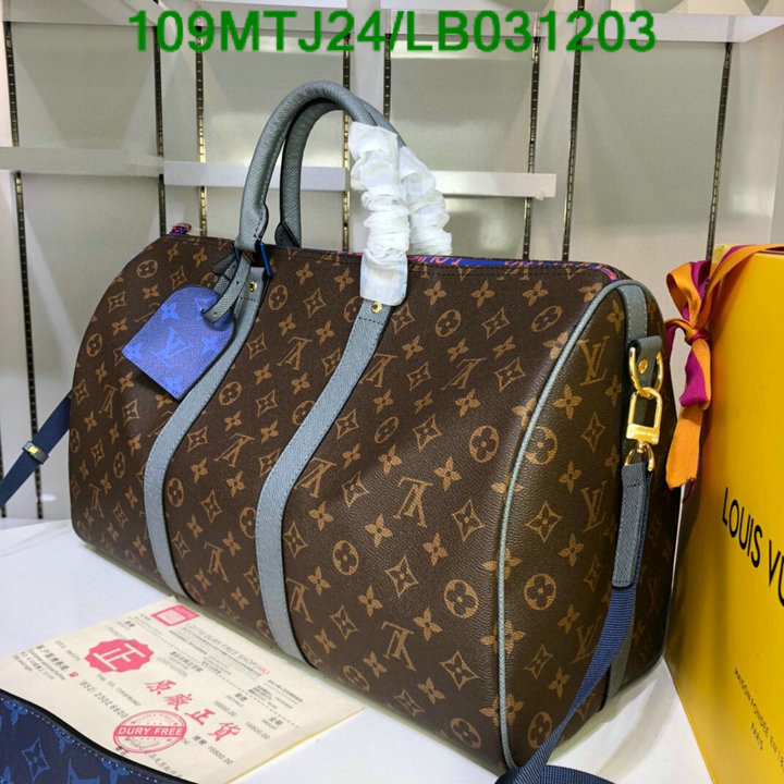 LV Bags-(4A)-Keepall BandouliRe 45-50-,Code: LB031203,$: 109USD