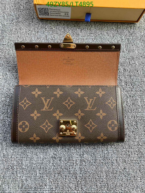LV Bags-(4A)-Wallet-,Code: LT4895,$: 49USD