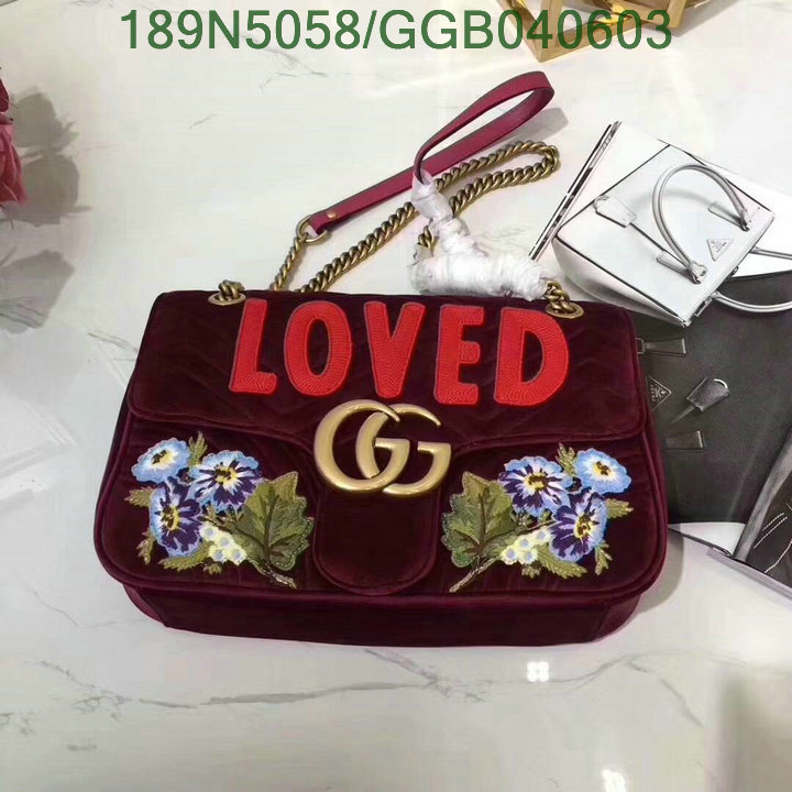 Gucci Bag-(Mirror)-Marmont,Code:GGB040603,$: 189USD