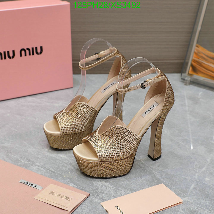 Women Shoes-Miu Miu, Code: XS3492,$: 125USD