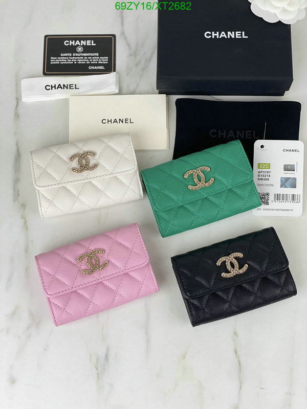 Chanel Bags ( 4A )-Wallet-,Code: XT2682,$: 69USD