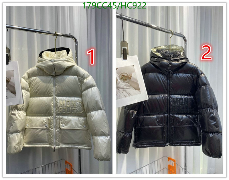 Down jacket Men-Moncler, Code: HC922,$: 179USD