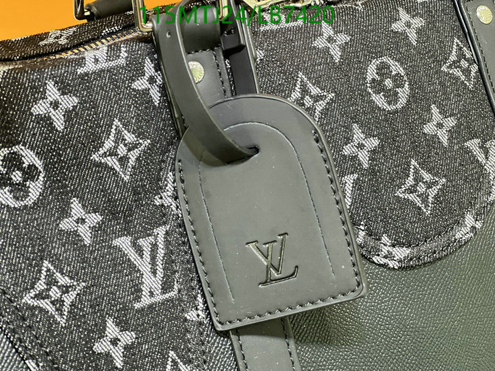 LV Bags-(4A)-Keepall BandouliRe 45-50-,Code: LB7420,$: 115USD