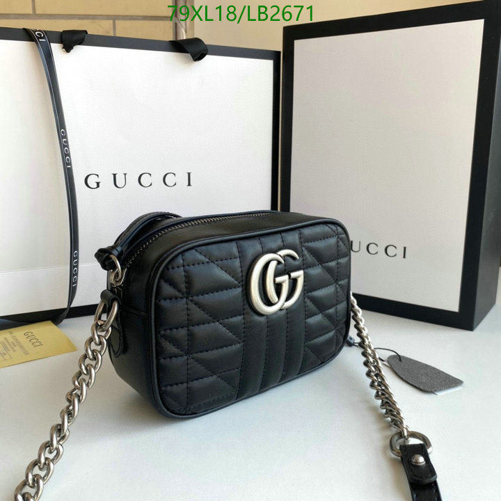 Gucci Bag-(4A)-Marmont,Code: LB2671,$: 79USD