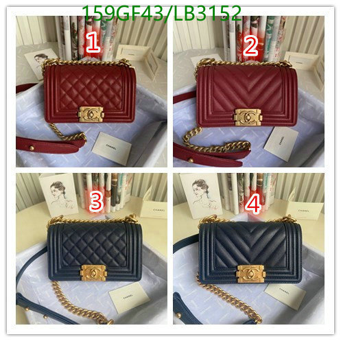 Chanel Bags -(Mirror)-Le Boy,Code: LB3152,$: 159USD