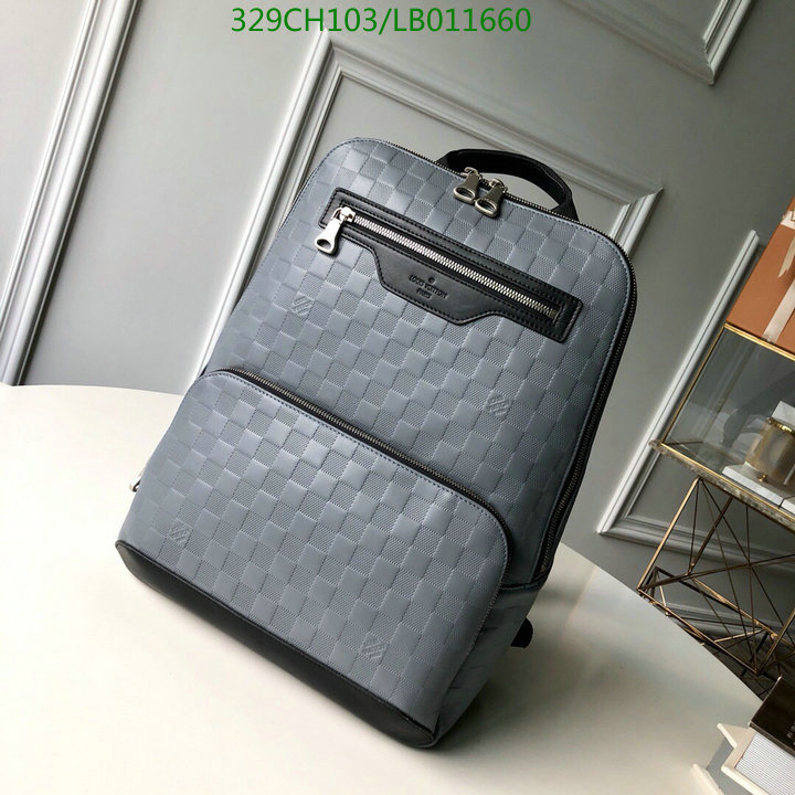 LV Bags-(Mirror)-Backpack-,Code: LB011660,$:329USD