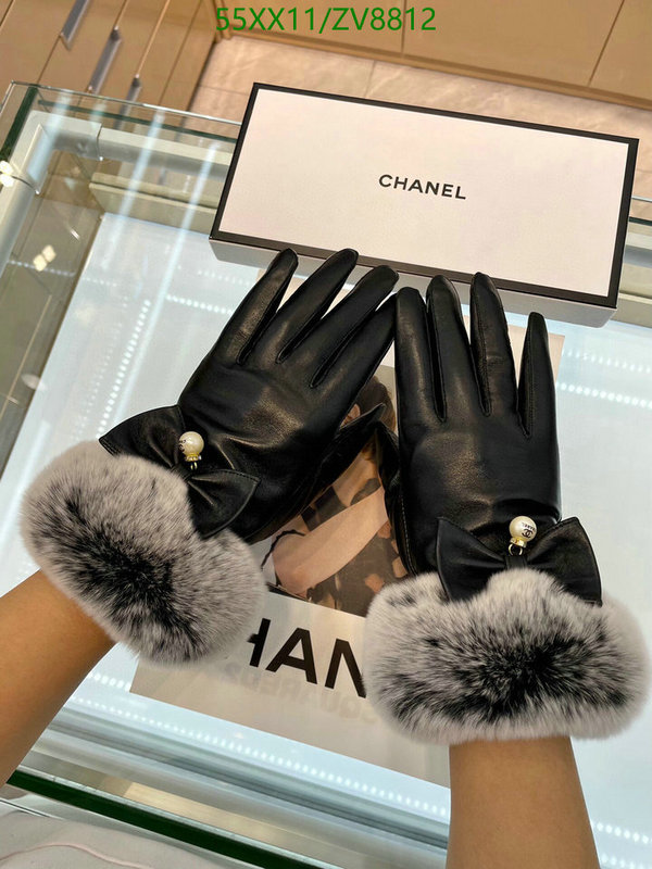 Gloves-Chanel, Code: ZV8812,$: 55USD