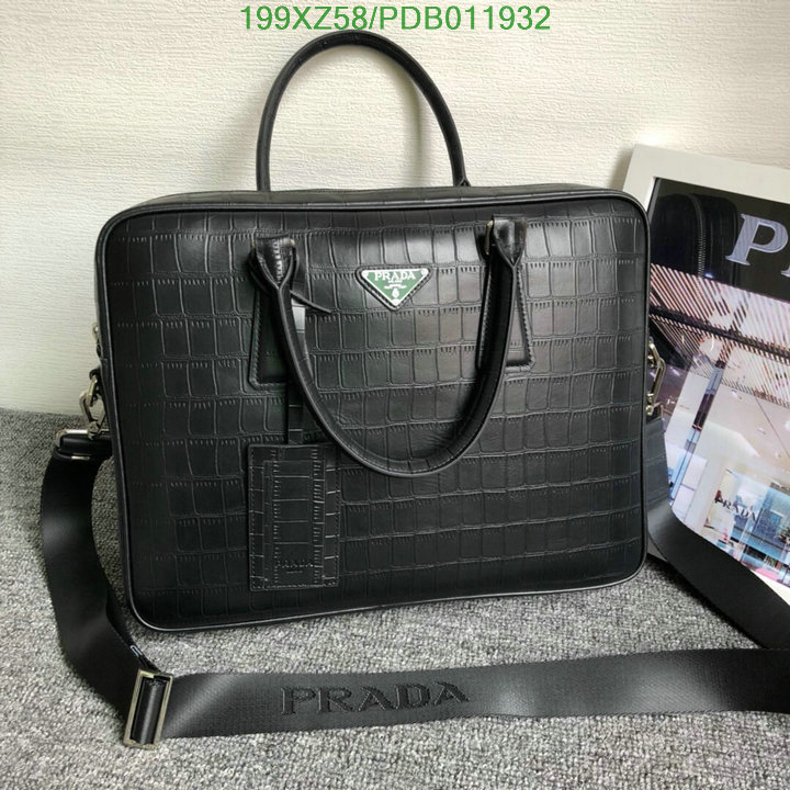 Prada Bag-(Mirror)-Handbag-,Code: PDB011932,$:199USD