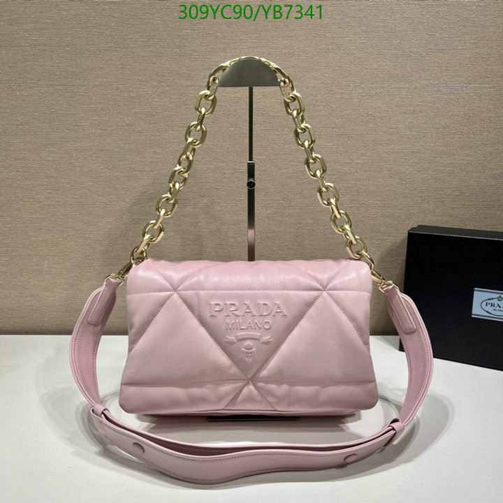 Prada Bag-(Mirror)-Diagonal-,Code: YB7341,$: 309USD