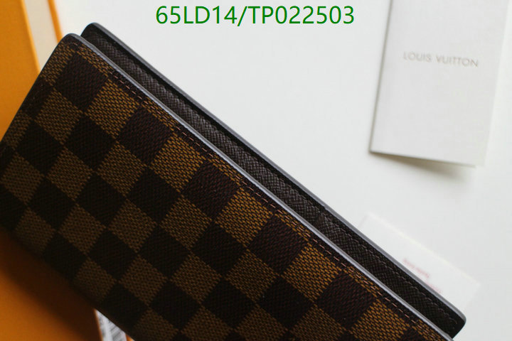 LV Bags-(Mirror)-Wallet-,Code: TP022503,$: 65USD