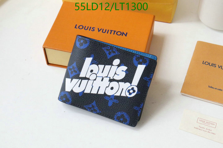 LV Bags-(Mirror)-Wallet-,Code: LT1300,$: 55USD