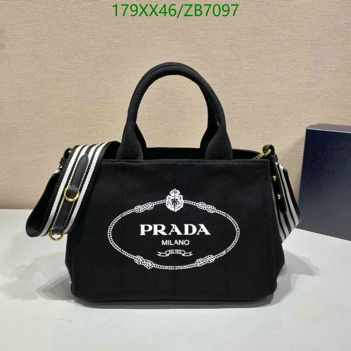Prada Bag-(Mirror)-Handbag-,Code: ZB7097,$: 179USD