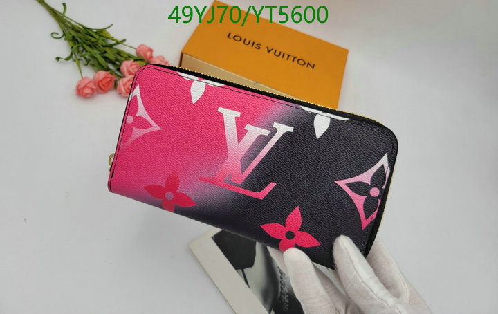 LV Bags-(4A)-Wallet-,Code: YT5600,$: 49USD