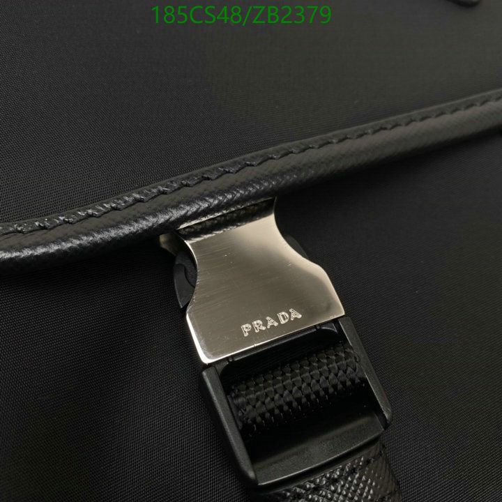 Prada Bag-(Mirror)-Diagonal-,Code: ZB2379,$: 185USD