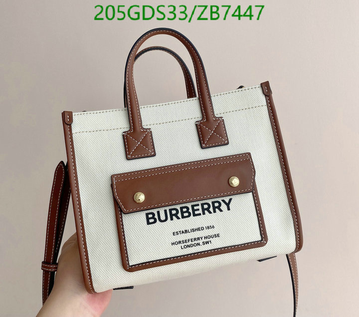 Burberry Bag-(Mirror)-Handbag-,Code: ZB7447,$: 205USD