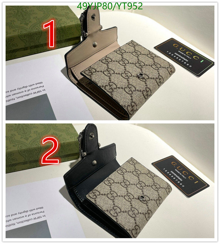 Gucci Bag-(4A)-Wallet-,Code: YT952,$: 49USD