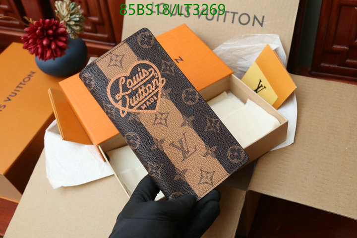 LV Bags-(Mirror)-Wallet-,Code: LT3269,$: 85USD