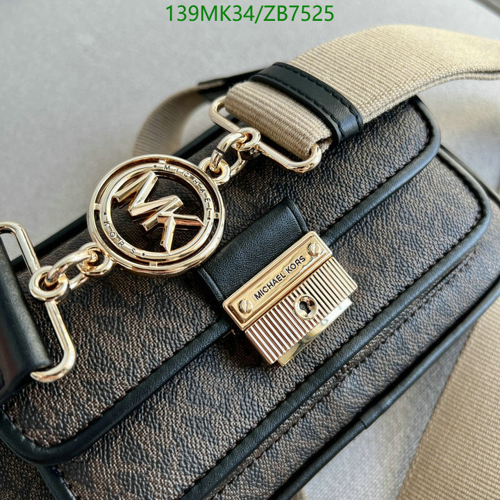 Michael Kors Bag-(Mirror)-Diagonal-,Code: ZB7525,$: 139USD