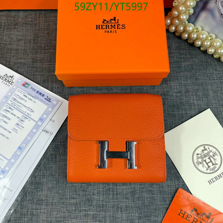 Hermes Bag-(4A)-Wallet-,Code: YT5997,$: 59USD