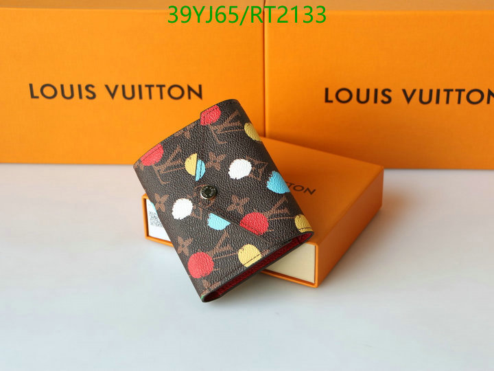 LV Bags-(4A)-Wallet-,Code: RT2133,$: 39USD