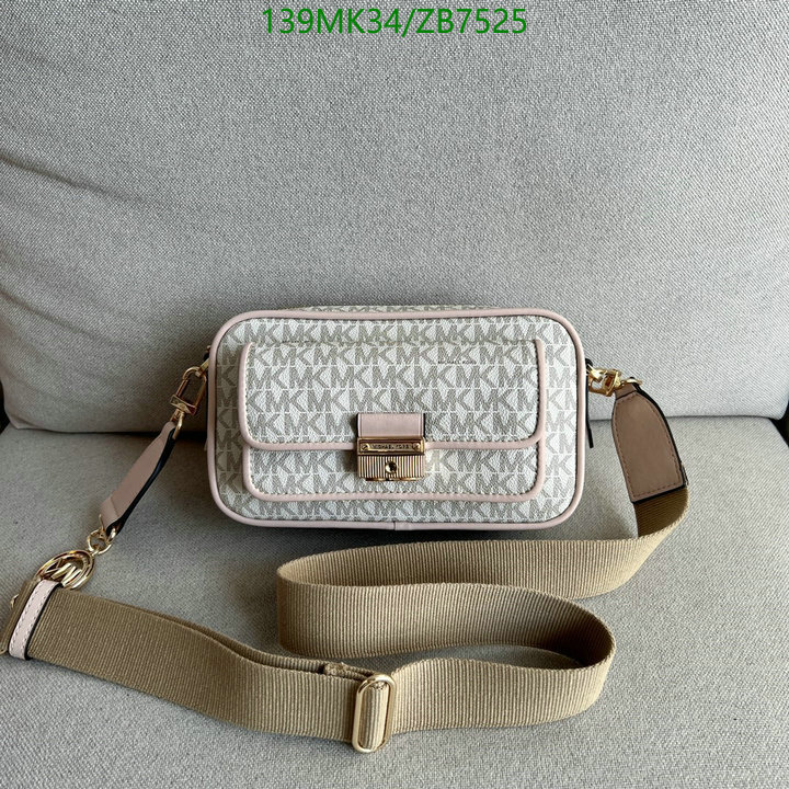 Michael Kors Bag-(Mirror)-Diagonal-,Code: ZB7525,$: 139USD