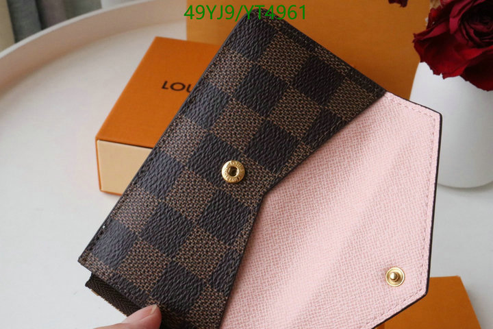 LV Bags-(4A)-Wallet-,Code: YT4961,$: 49USD