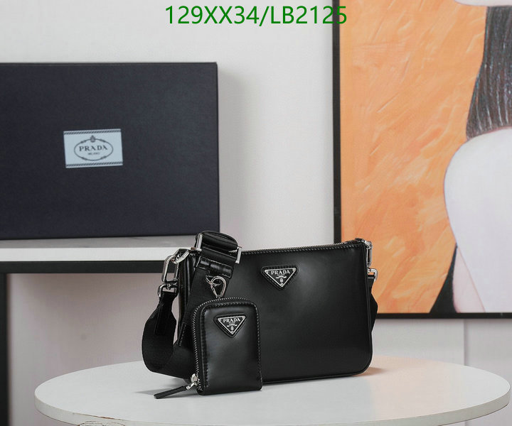 Prada Bag-(Mirror)-Diagonal-,Code: LB2125,$: 129USD