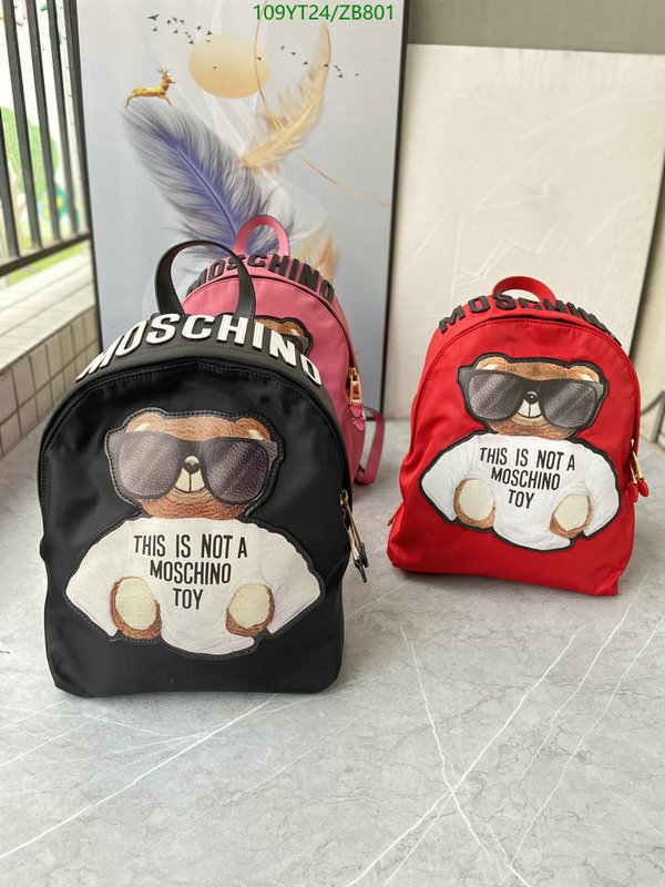 Moschino Bag-(Mirror)-Backpack-,Code: ZB801,$: 109USD