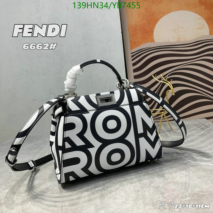Fendi Bag-(4A)-Peekaboo,Code: YB7455,$: 139USD