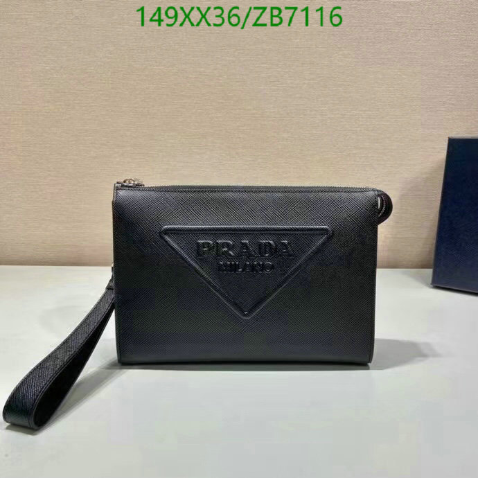 Prada Bag-(Mirror)-Clutch-,Code: ZB7116,$: 149USD