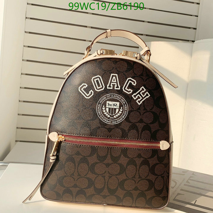 Coach Bag-(4A)-Backpack-,Code: ZB6190,$: 99USD