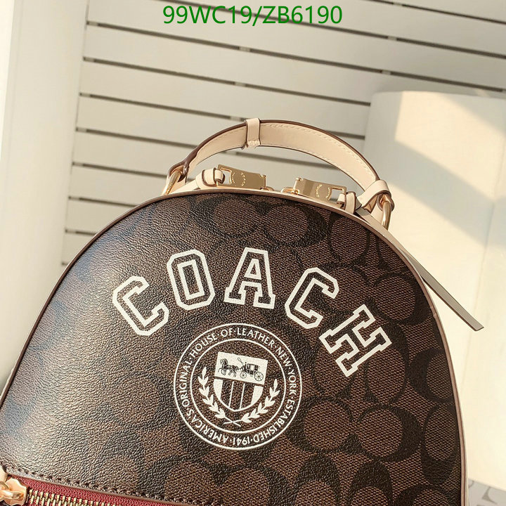 Coach Bag-(4A)-Backpack-,Code: ZB6190,$: 99USD