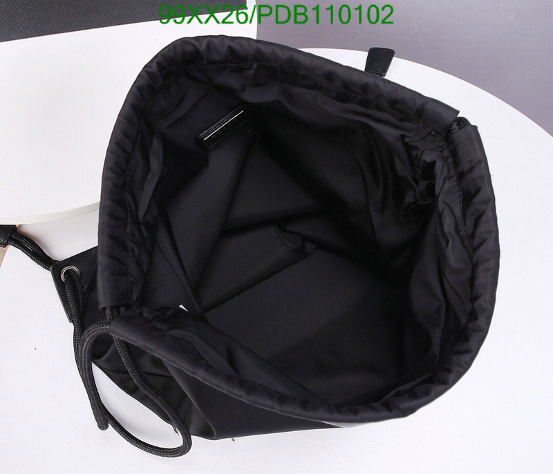 Prada Bag-(Mirror)-Backpack-,Code: PDB110102,$:95USD