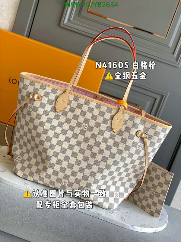 LV Bags-(Mirror)-Neverfull-,Code: YB2634,$: 449USD