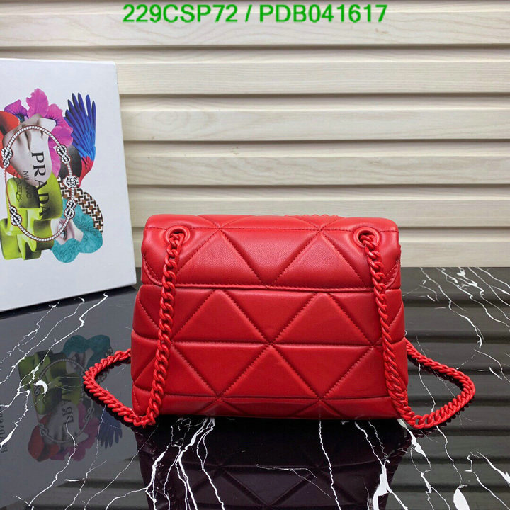 Prada Bag-(Mirror)-Diagonal-,Code: PDB041617,$: 229USD