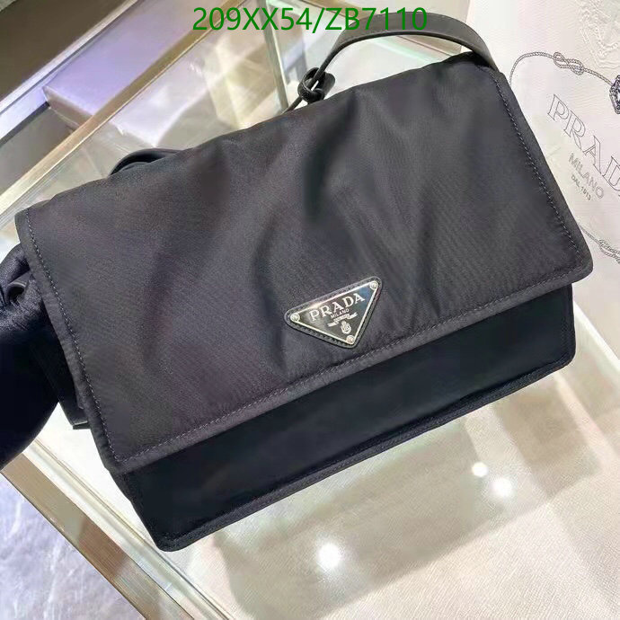 Prada Bag-(Mirror)-Diagonal-,Code: ZB7110,$: 209USD
