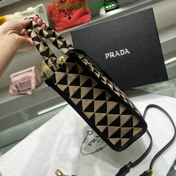 Prada Bag-(Mirror)-Handbag-,Code: LB4787,$: 219USD