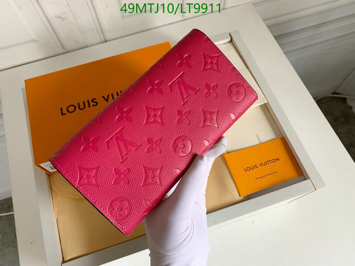 LV Bags-(4A)-Wallet-,Code: LT9911,$: 49USD