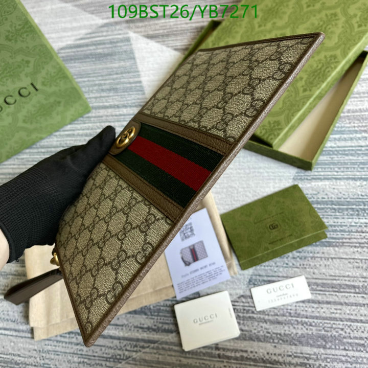 Gucci Bag-(Mirror)-Clutch-,Code: YB7271,$: 109USD