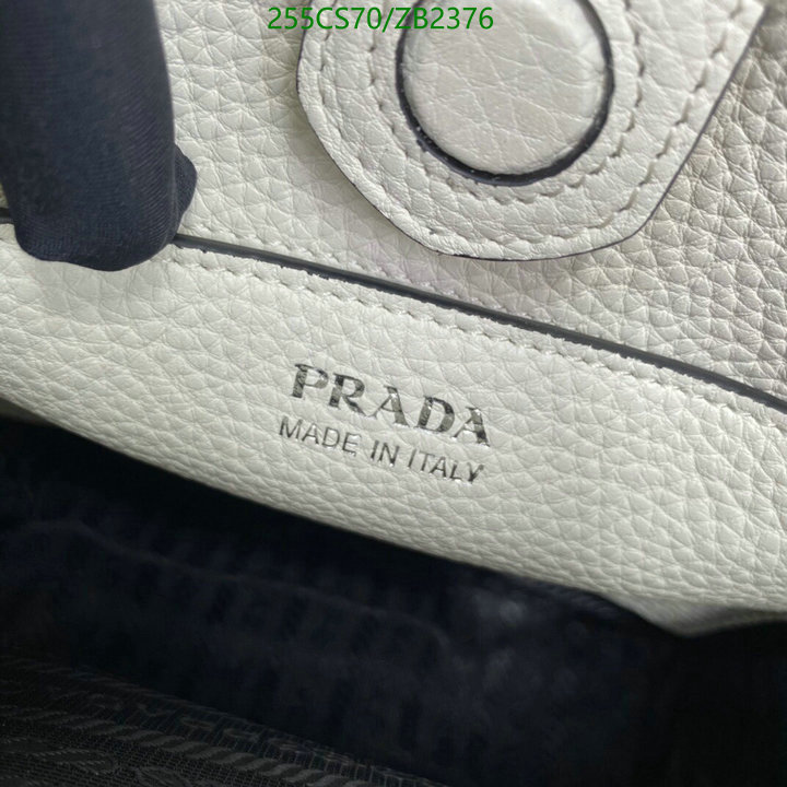 Prada Bag-(Mirror)-Diagonal-,Code: ZB2376,$: 255USD