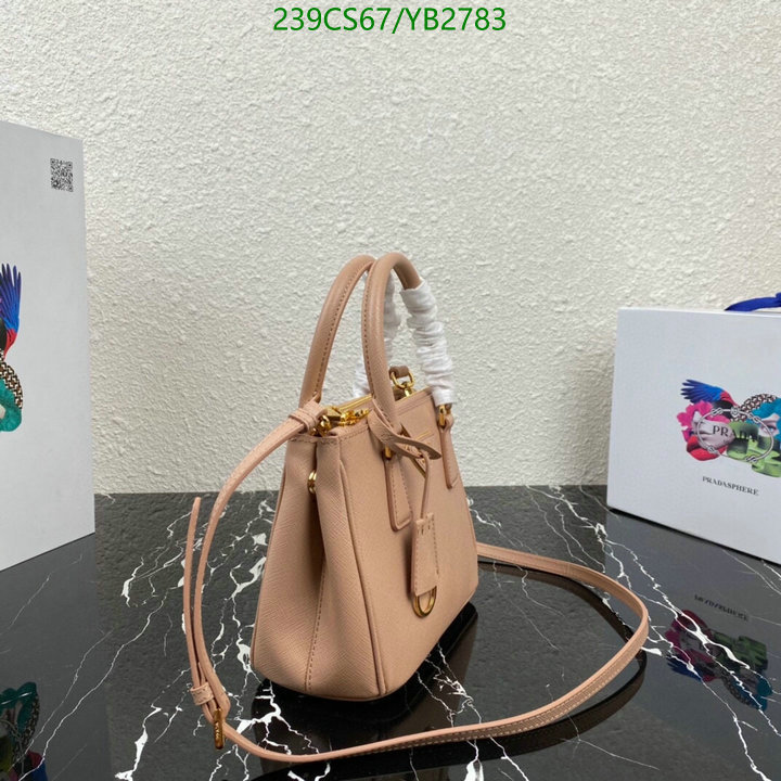 Prada Bag-(Mirror)-Handbag-,Code: YB2783,$: 239USD