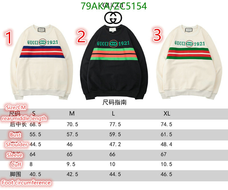 Clothing-Gucci, Code: ZC5154,$: 79USD