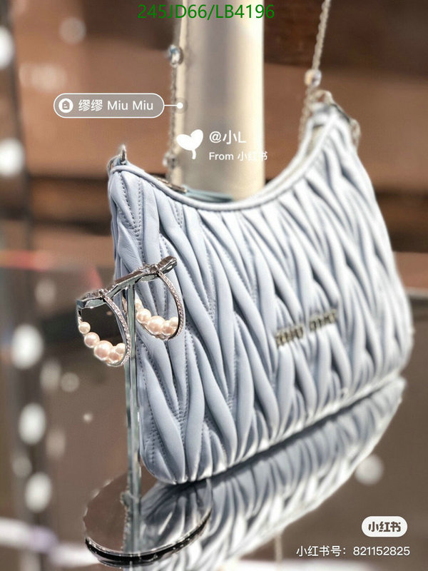 Miu Miu Bag-(Mirror)-Diagonal-,Code: LB4196,$: 245USD