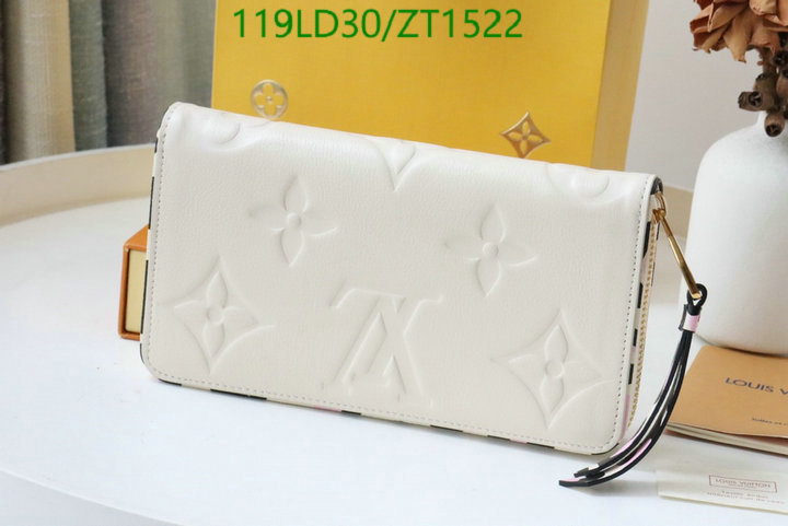 LV Bags-(Mirror)-Wallet-,Code: ZT1522,$: 119USD