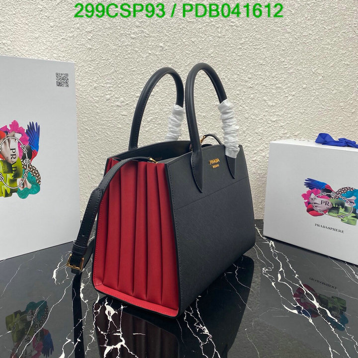 Prada Bag-(Mirror)-Handbag-,Code: PDB041612,$: 299USD