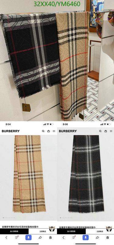 Scarf-Burberry, Code: YM6460,$: 32USD